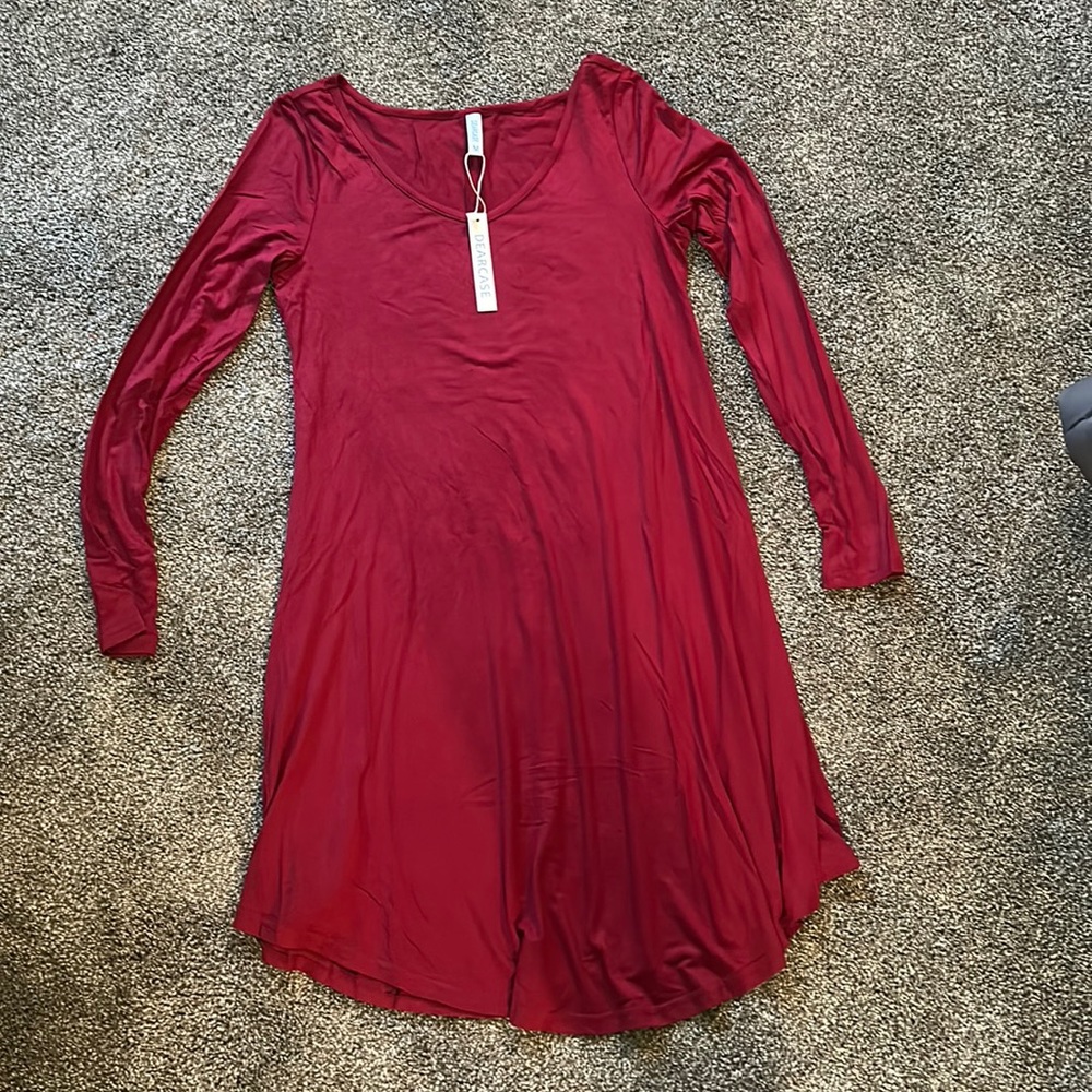 NWT Amazon Long Sleeve Knee Length Dress